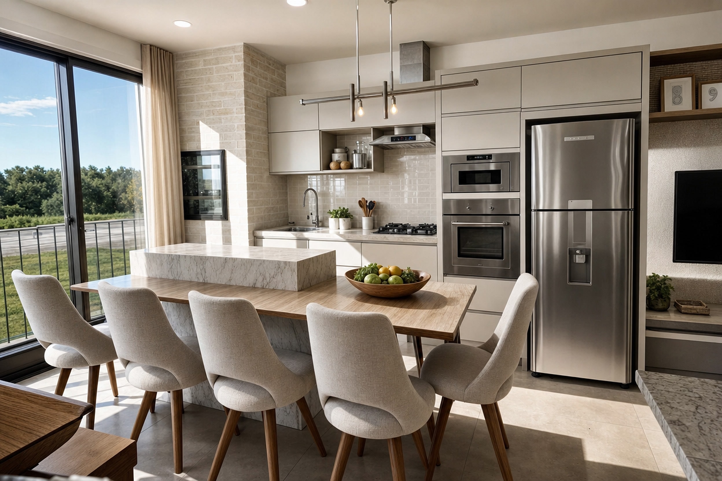 Cozinha planejada de um apartamento Upper Nest